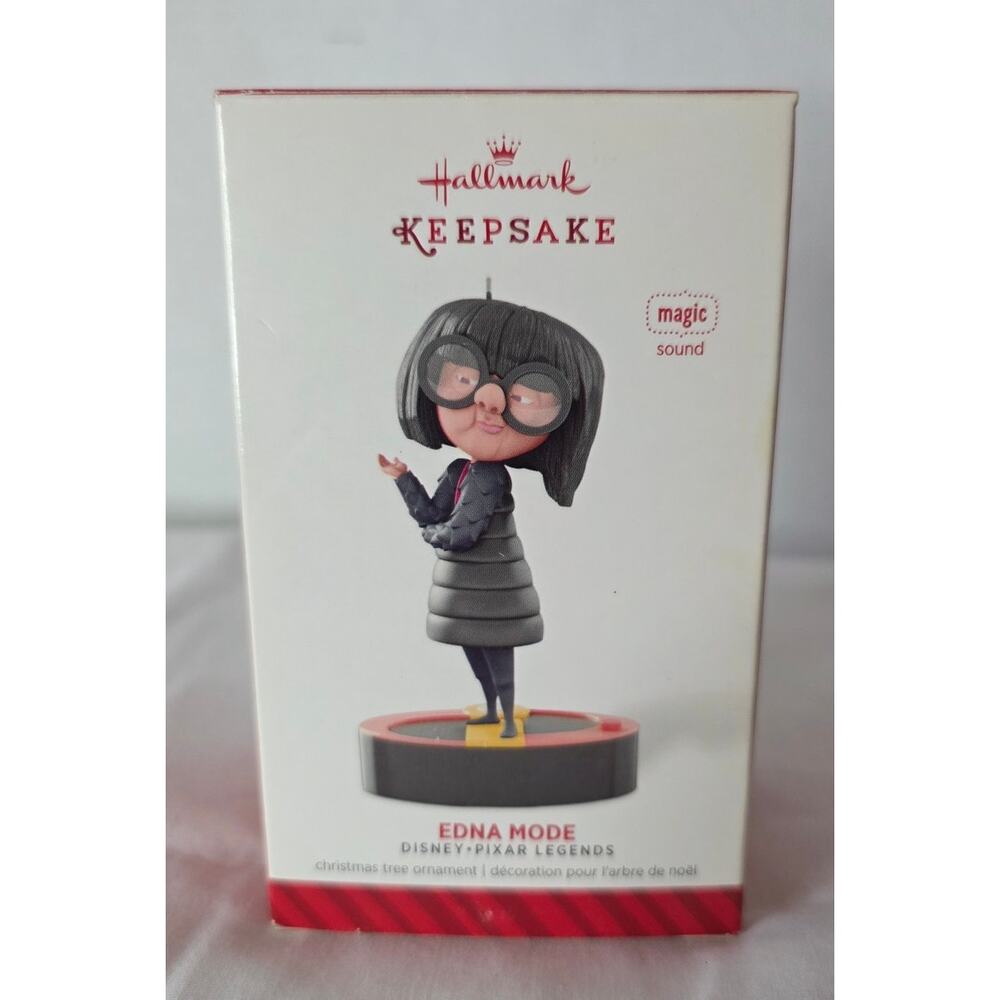 Hallmark: Edna Mode - Disney Pixar Incredibles - Magic Sound- Keepsake Ornament